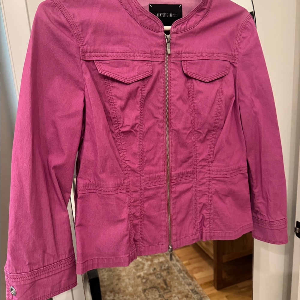 Lafayette 148 New York pink purple Utility Jacket